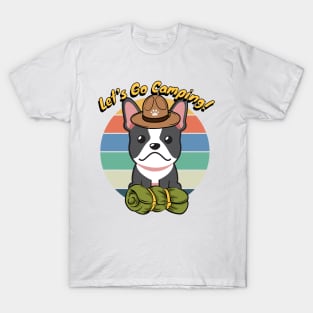 Cute French Bulldog Wants to go Camping T-Shirt